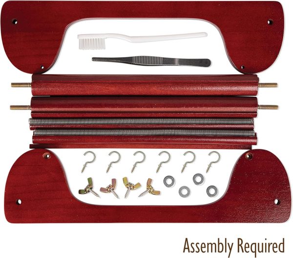 The Beadsmith Wooden Bead Loom, 12.5” x 13” x 3.5”, Includes Assembly Instructions-1