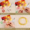 XSEINO About 7200PCS 6mm Glass Beads Bracelet Making Kit,144 Assorted Colors Crystal Glass Beads for Bracelet and Jewelry Making and DIY Crafts,Friendship Gifts,to Give to Friends, Family-3