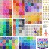 Redtwo 30000 Pcs Clay Beads Bracelet Making Kit, 9 Boxes 192 Colors Friendship Bracelet Kit Flat Polymer Clay Beads for Jewelry Making, Crafts Gift for Girls Ages 6-12-0