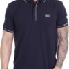Polo Homme Boss Green Marine Coupe Étroite Col Classique-0