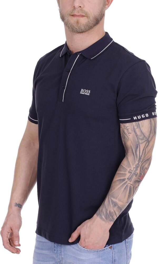 Polo Homme Boss Green Marine Coupe Étroite Col Classique-2