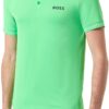 BOSS Paul Pro Polo Homme Vert Clair Polyester Recyclé-0