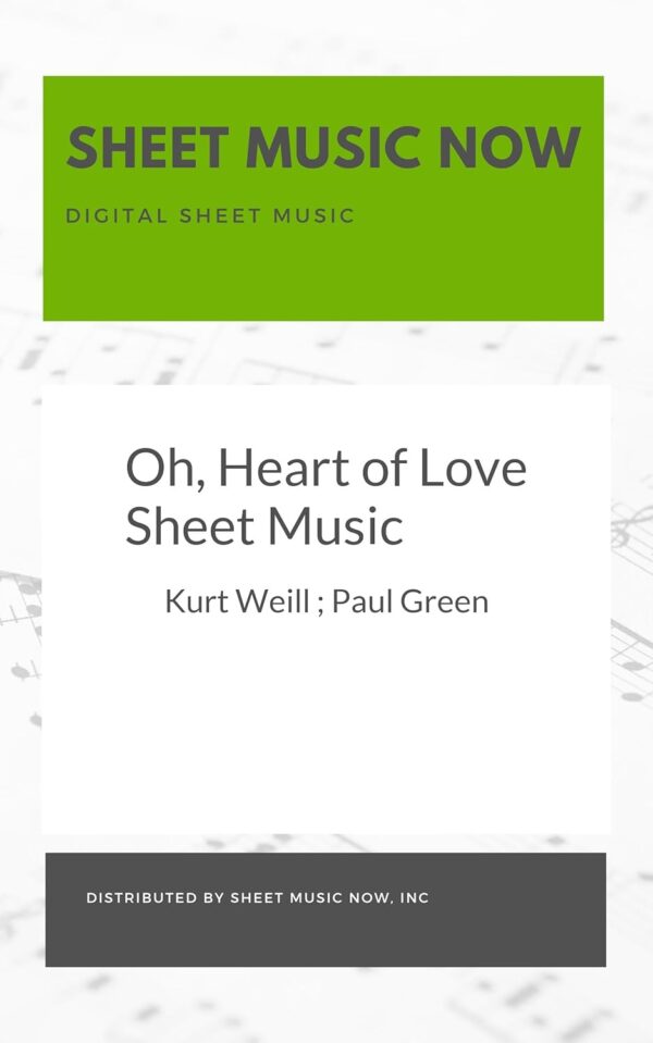 Partition Oh Heart of Love Sheet Music Now Anglais-0