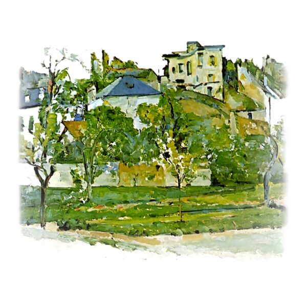 Décoration murale Paul Cezanne Green Scene cadre marron