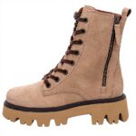 Bottines femme Paul Green cuir talon bloc beige 8046