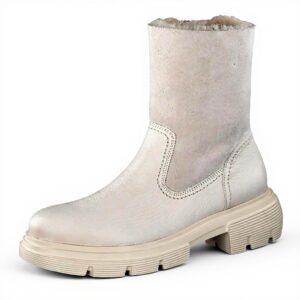 Bottes Paul Green 8064 noir cuir suédé femme