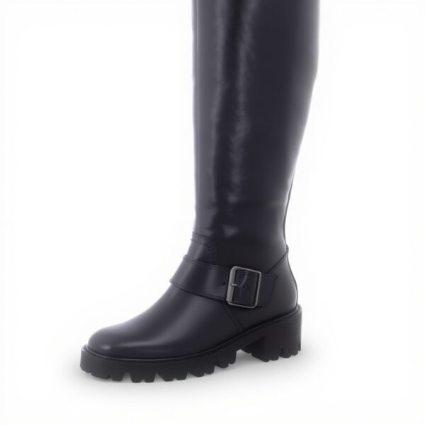 Bottes femme Paul Green cuir nappa noir modèle 9980
