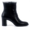 Bottines Paul Green Femme Noir Cuir véritable Talon bloc