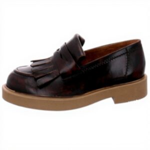 Mocassin Paul Green Femme Cuir Lisse Marron Taille 41.5