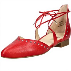 Ballerine Paul Green femme cuir lisse rouge 1176-027