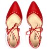 Ballerine Paul Green femme cuir lisse rouge 1176-027