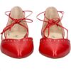 Ballerine Paul Green femme cuir lisse rouge 1176-027