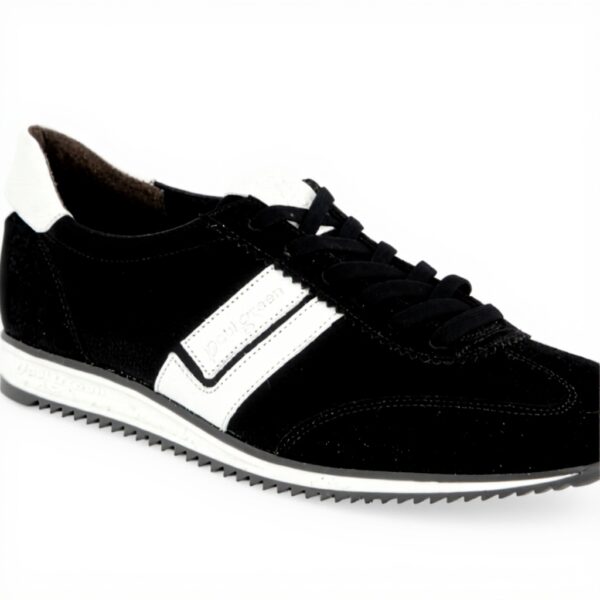 Baskets femme Paul Green cuir souple noir 5453-118