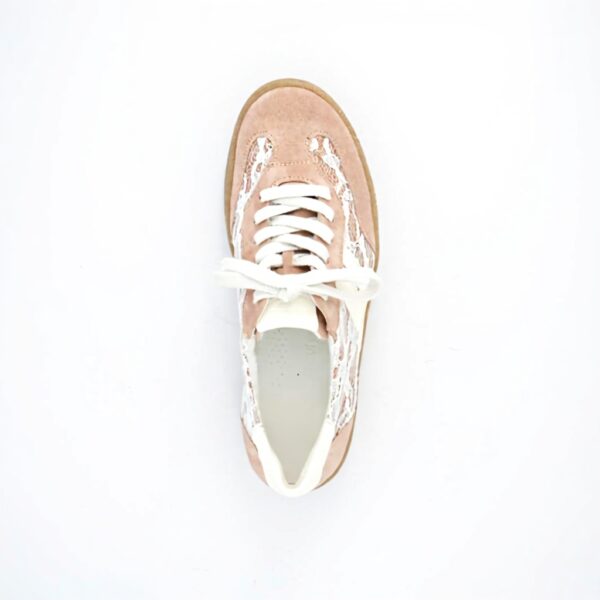 Baskets Paul Green daim rouge femme 5457-057