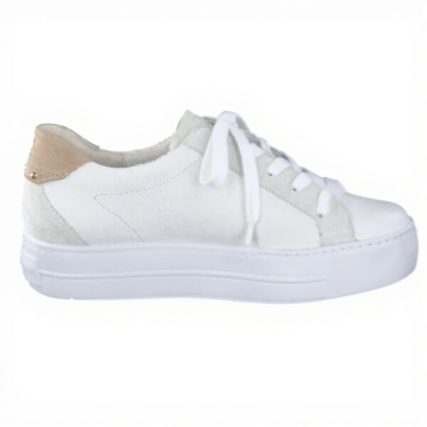 Baskets mode femme Paul Green cuir blanc confortables
