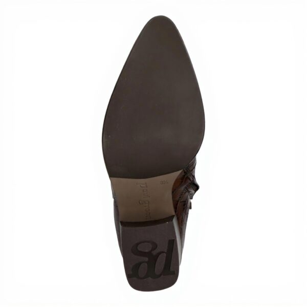 Bottines cuir reptile marron femme Paul Green 9780-076