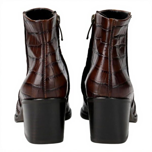Bottines cuir reptile marron femme Paul Green 9780-076