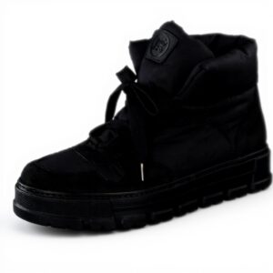 Paul Green Baskets Hautes Femme Nubuck Lacets Largeur