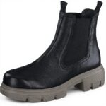 Bottines Chelsea Femme Paul Green Confortable Noir 9894