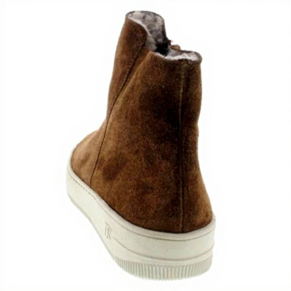 Bottes femme Paul Green marron cuir talon plat confort