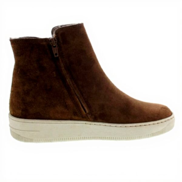 Bottes femme Paul Green marron cuir talon plat confort