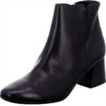 Bottines Paul Green Noir Cuir Femme Chaussures Mode