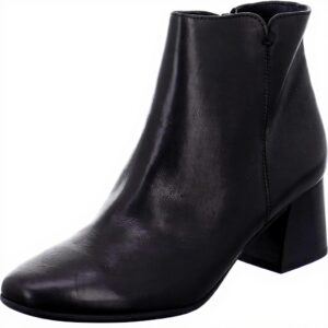Bottines Paul Green Noir Cuir Femme Chaussures Mode