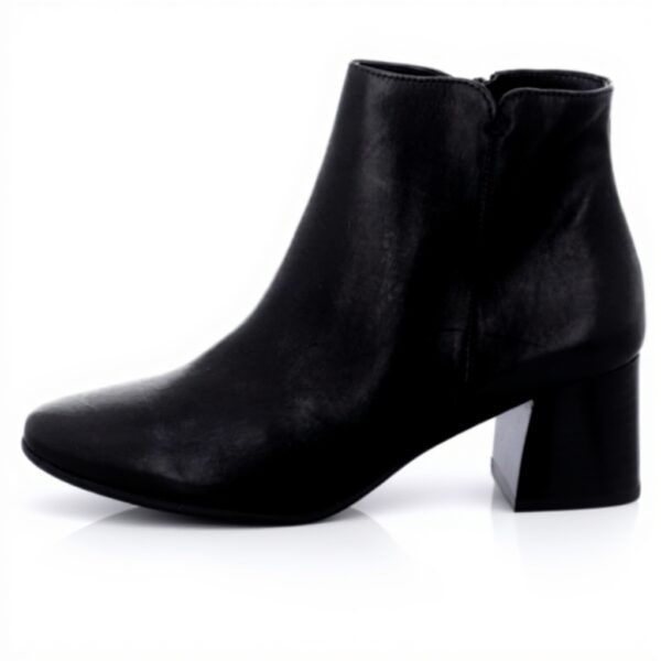 Bottines Paul Green Noir Cuir Femme Chaussures Mode