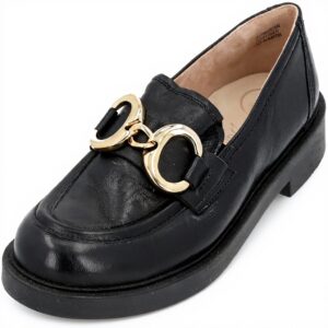 Mocassins femme Paul Green cuir lisse noir 1008-023