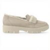 Mocassins femme Paul Green daim beige 1036-004 chaussures