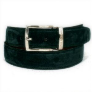 Ceinture daim vert homme Paul Parkman taille réglable