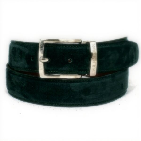 Ceinture daim vert homme Paul Parkman taille réglable