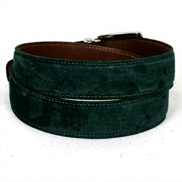 Ceinture daim vert homme Paul Parkman taille réglable