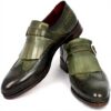 Chaussures richelieu homme Paul Parkman bout ailé vert