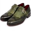Chaussures richelieu homme Paul Parkman bout ailé vert