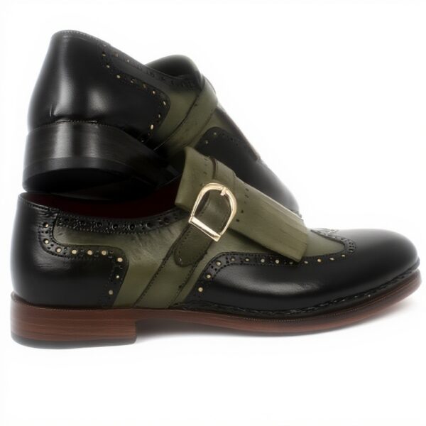 Chaussures richelieu homme Paul Parkman bout ailé vert