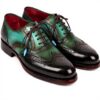 Paul Parkman Oxfords Goodyear Welted Marron Vert Homme