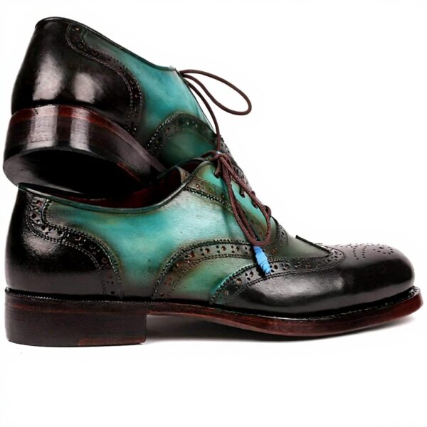 Paul Parkman Oxfords Goodyear Welted Marron Vert Homme