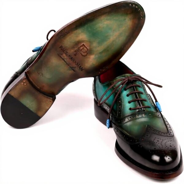 Oxfords Paul Parkman Marron Vert Goodyear Welted Homme
