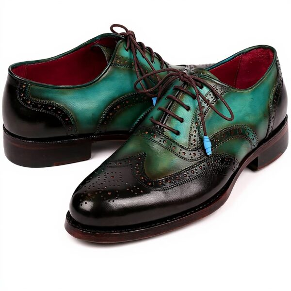 Oxfords Paul Parkman Marron Vert Goodyear Welted Homme