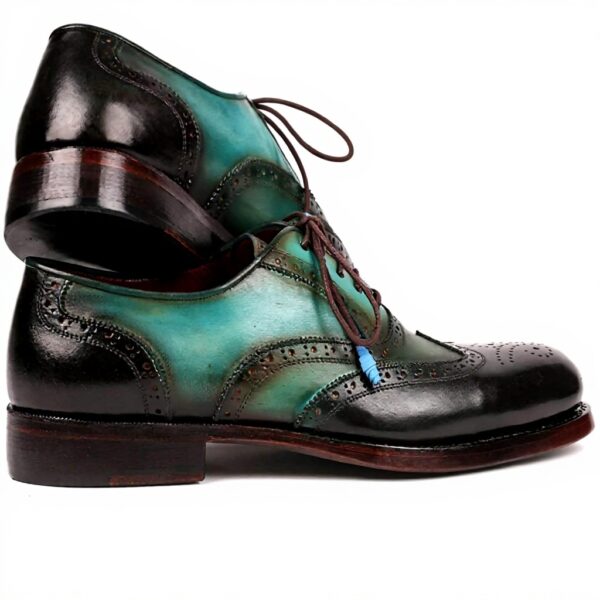Paul Parkman Oxfords Goodyear Welted Marron Vert Chaussures