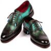 Paul Parkman Oxfords Goodyear Welted Marron Vert Chaussures
