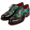 Paul Parkman Oxfords Goodyear Welted Marron Vert Chaussures