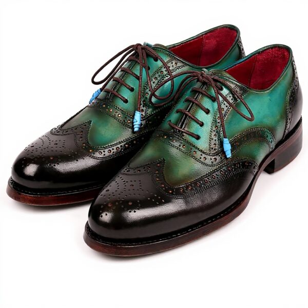 Paul Parkman Oxfords Goodyear Welted Marron Vert Homme