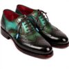 Paul Parkman Oxfords Goodyear Welted Marron Vert Chaussures
