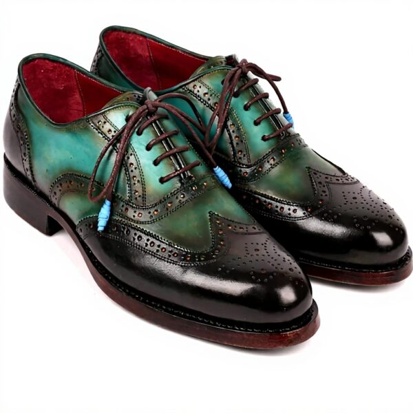 Paul Parkman Oxfords Goodyear Welted Marron Vert Homme